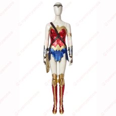 画像1: 高品質 実物撮影 Wonder Woman 1984 ワンダーウーマン ダイアナ プリンス 風 コスプレ衣装 コスプレ靴 ブーツ付き バラ売り可 (1)