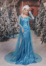 画像5: 高品質 実物撮影 エルサ Elsa FROZEN アナと雪の女王 アナ雪 風 コスプレ衣装 コスチューム オーダーメイド (5)