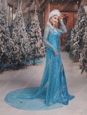 画像6: 高品質 実物撮影 エルサ Elsa FROZEN アナと雪の女王 アナ雪 風 コスプレ衣装 コスチューム オーダーメイド (6)