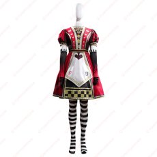 画像5: 高品質 実物撮影 アリス マッドネス リターンズ Alice: Madness Returns レッドワンピース 風 コスチューム コスプレ衣装 コスプレ靴 オーダーメイド バラ売り可 (5)