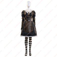 画像5: 高品質 実物撮影 アリス マッドネス リターンズ Alice: Madness Returns ブラックワンピース 風 コスチューム コスプレ衣装 コスプレ靴 オーダーメイド バラ売り可 (5)