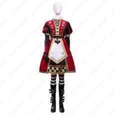 画像1: 高品質 実物撮影 豪華版 アリス マッドネス リターンズ Alice: Madness Returns レッドワンピース 風 コスチューム コスプレ衣装 コスプレ靴 オーダーメイド バラ売り可 (1)