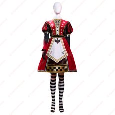 画像5: 高品質 実物撮影 豪華版 アリス マッドネス リターンズ Alice: Madness Returns レッドワンピース 風 コスチューム コスプレ衣装 コスプレ靴 オーダーメイド バラ売り可 (5)