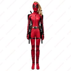 画像1: 【武器無し】高品質 実物撮影 Lady Deadpool レディ・デッドプール Deadpool 3 デッドプール＆ウルヴァリン  風 コスチューム コスプレ衣装 オーダーメイド (1)