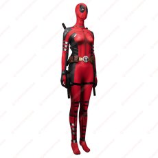 画像2: 【武器無し】高品質 実物撮影 Lady Deadpool レディ・デッドプール Deadpool 3 デッドプール＆ウルヴァリン  風 コスチューム コスプレ衣装 (2)