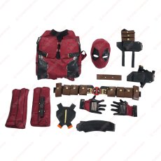 画像27: 【武器無し】高品質 実物撮影  デッドプール Deadpool 3 ウェイド ウィルソン  風 コスチューム コスプレ衣装 コスプレ靴 オーダーメイド バラ売り可 (27)