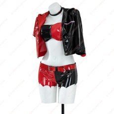 画像3: 高品質 実物撮影  ハーレイ・クイン Harley Quinn 異世界スーサイド・スクワッド 風 コスプレ衣装 コスプレ靴  コスチューム オーダーメイド バラ売り可 (3)