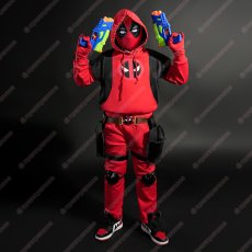 画像1: 【武器無し】高品質 実物撮影 Kidpool キッドプール Deadpool 3 デッドプール＆ウルヴァリン  子供 風 コスチューム コスプレ衣装 (1)