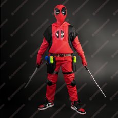 画像4: 【武器無し】高品質 実物撮影 Kidpool キッドプール Deadpool 3 デッドプール＆ウルヴァリン  子供 風 コスチューム コスプレ衣装 (4)