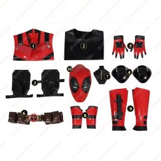 画像27: 【武器無し】高品質 実物撮影  デッドプール Deadpool 3 ウェイド ウィルソン  デッドプール＆ウルヴァリン 風 コスチューム コスプレ衣装 コスプレ靴 オーダーメイド バラ売り可 COSPLAY (27)