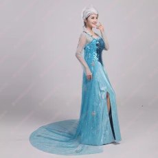 画像2: 高品質 実物撮影 エルサ Elsa FROZEN アナと雪の女王 アナ雪 風 コスプレ衣装 コスチューム オーダーメイド (2)