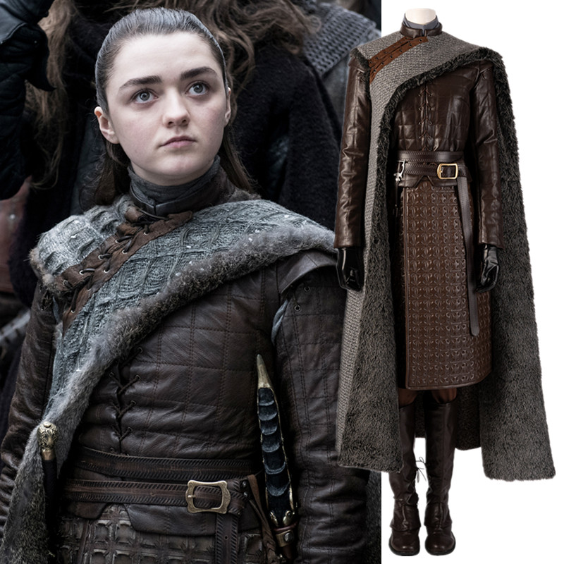 高品質 実物撮影 Got ゲーム オブ スローンズ シーズン8 最終章 アリア スターク Arya Stark ブーツ付き コスプレ靴 コスプレ衣装 コスチューム オーダーメイド ニャンコスプレ